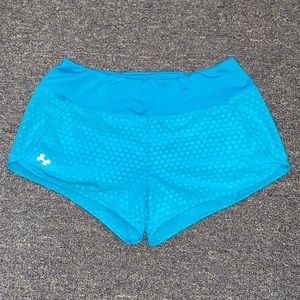 | under armour | blue polka dot shorts